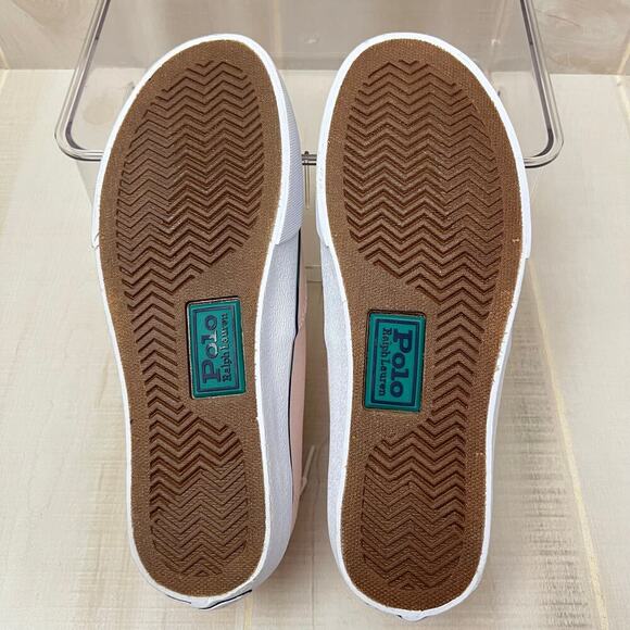 POLO RALPH LAUREN KEATON PONY SK-LTL MEN'S SIZE 7D SNEAKERS PINK COLOR NAVY PONY - Picture 9 of 9